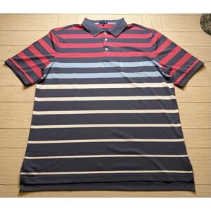 Stitch Stretch Golf Polo Shirt Short‎ Sleeve Men's XL Striped EUC Outdoor Preppy